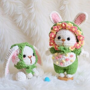 Easter Bunny Amigurumi Crochet Pattern Bundle - Adorable DIY Stuffed Animal Toys - Instant Download PDF