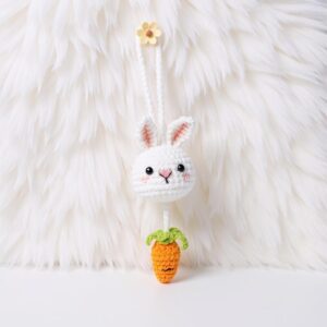 Bunny Bookmark Amigurumi Crochet Pattern - Adorable DIY Animal Bookmark - Instant Download PDF