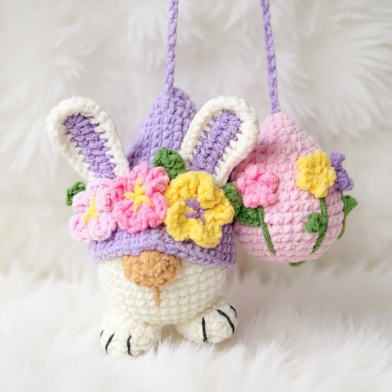 Bunny Car Hanging Amigurumi Crochet Pattern - Adorable DIY Car Charm - Instant Download PDF - Image 2