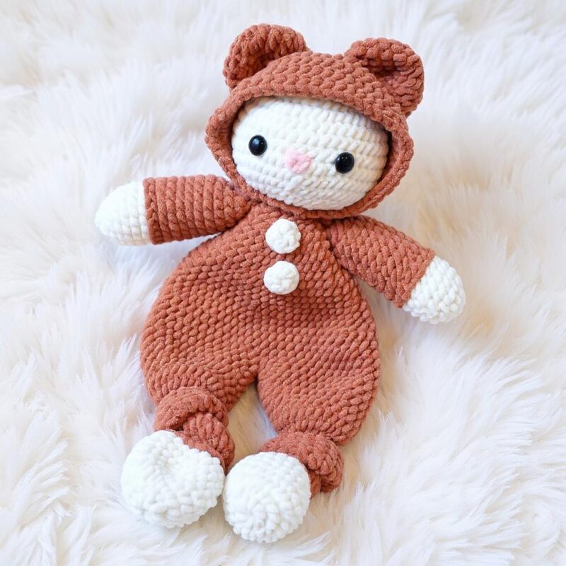 Bunny Comforter Amigurumi Crochet Pattern - Cuddly DIY Stuffed Animal Toy - Instant Download PDF - Image 2
