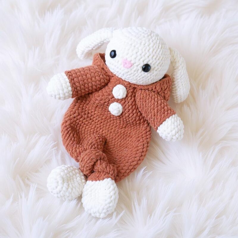 Bunny Comforter Amigurumi Crochet Pattern - Cuddly DIY Stuffed Animal Toy - Instant Download PDF - Image 3
