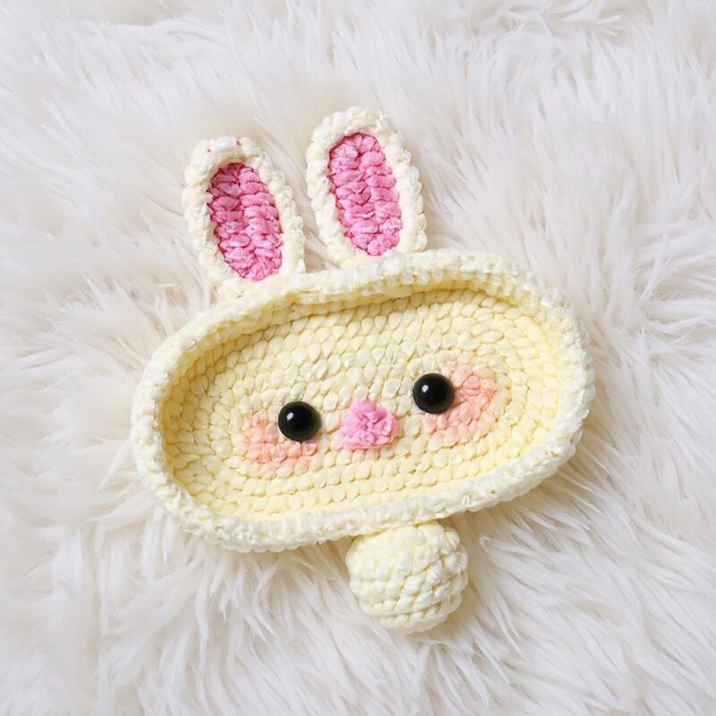 Bunny Eyeglasses Holder Amigurumi Crochet Pattern - Adorable DIY Glasses Stand & Desk Decor - Instant Download PDF - Image 3