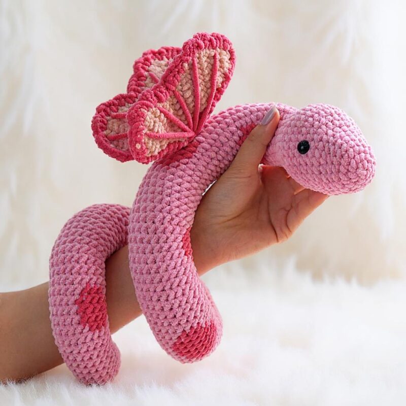 Butterbloom Snakes Amigurumi Crochet Pattern Bundle - Adorable DIY Stuffed Animal Toys - Instant Download PDF - Image 4