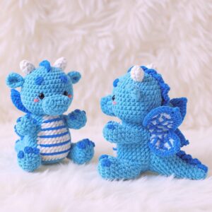 Butterfly Dragon Amigurumi Crochet Pattern - Enchanting DIY Stuffed Animal Toy - Instant Download PDF