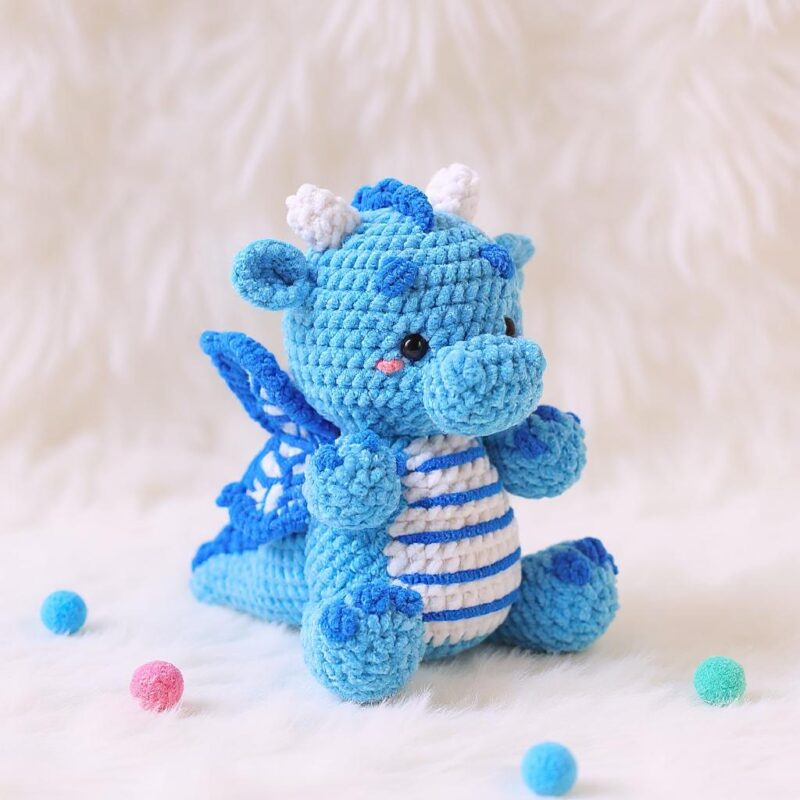 Butterfly Dragon Amigurumi Crochet Pattern - Enchanting DIY Stuffed Animal Toy - Instant Download PDF - Image 3