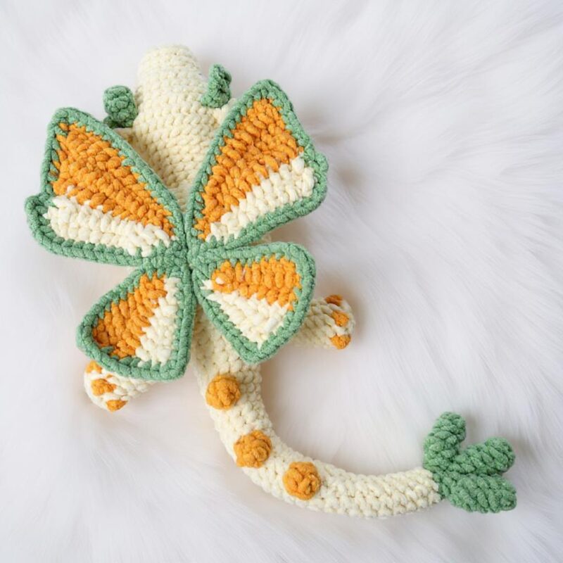 Butterfly Dragon Amigurumi Crochet Pattern - Enchanting DIY Stuffed Animal Toy - Instant Download PDF - Image 6