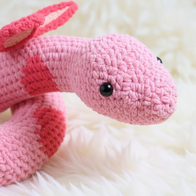 Butterfly Snake Amigurumi Crochet Pattern - Whimsical DIY Stuffed Animal Toy - Instant Download PDF - Image 3