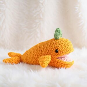 Cachalot Carrot Amigurumi Crochet Pattern - Adorable DIY Stuffed Animal Toy - Instant Download PDF