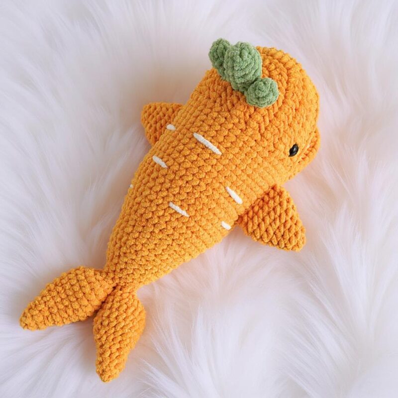 Cachalot Carrot Amigurumi Crochet Pattern - Adorable DIY Stuffed Animal Toy - Instant Download PDF - Image 4