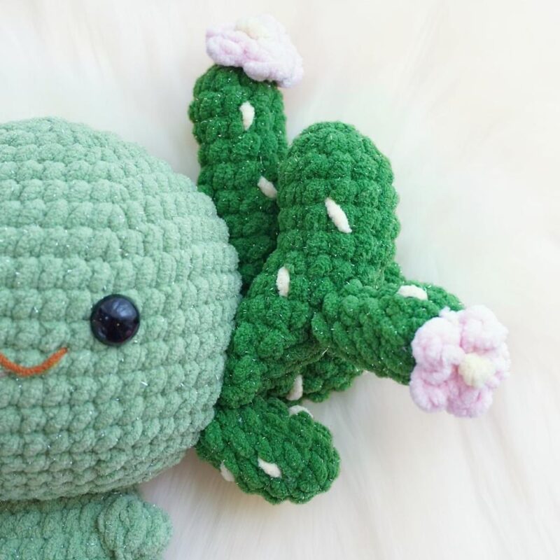 Cactus Axolotl Amigurumi Crochet Pattern - Adorable DIY Stuffed Animal Toy - Instant Download PDF - Image 3