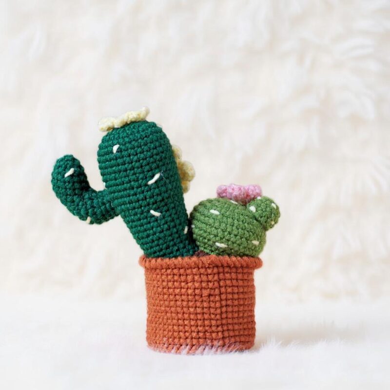 Cactus Bloom Pots Amigurumi Crochet Patterns - Charming DIY Potted Plants - Instant Download PDF - Image 3