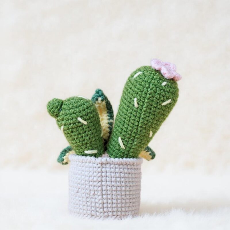Cactus Bloom Pots Amigurumi Crochet Patterns - Charming DIY Potted Plants - Instant Download PDF - Image 4