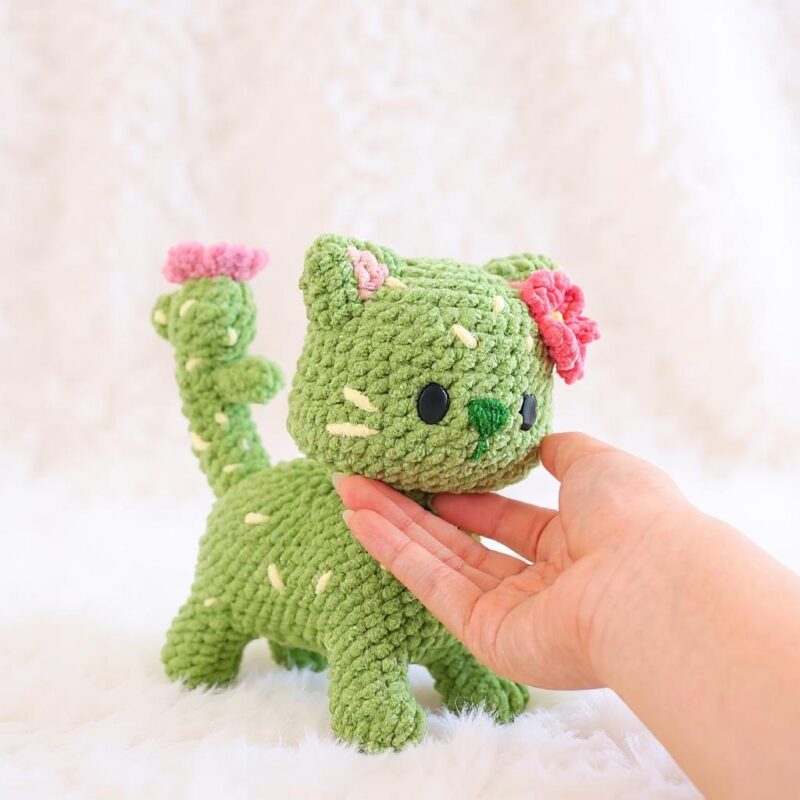 Cactus Cat Amigurumi Crochet Pattern - Adorable DIY Stuffed Animal Toy - Instant Download PDF - Image 2