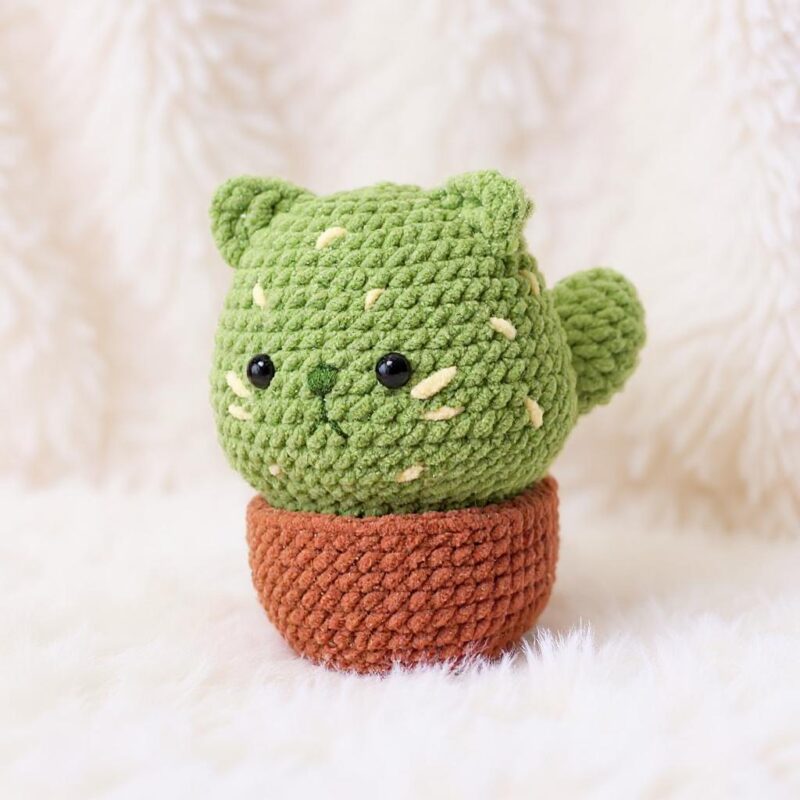 Cactus Cat Amigurumi Crochet Pattern - Adorable DIY Stuffed Animal Toy - Instant Download PDF - Image 3