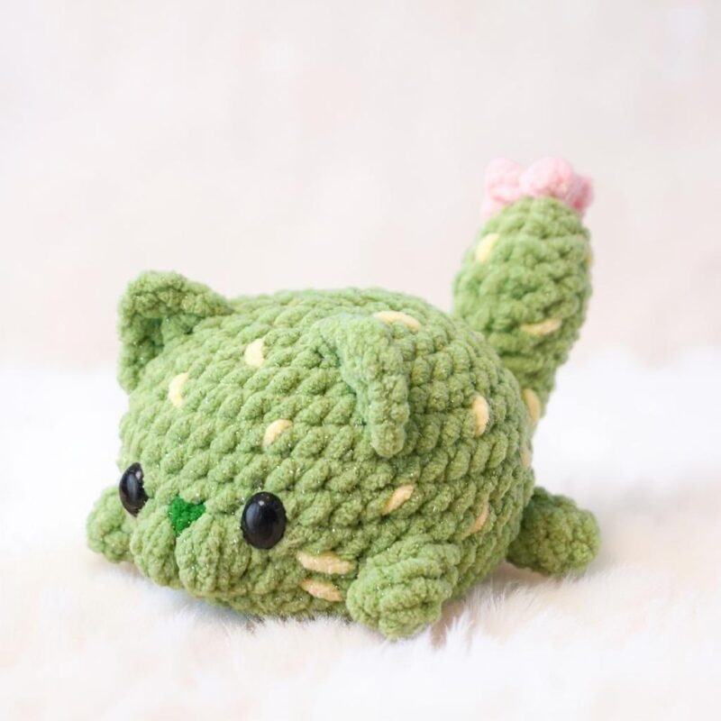 Cactus Cat Amigurumi Crochet Pattern - Adorable DIY Stuffed Animal Toy - Instant Download PDF - Image 5