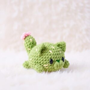 Cactus Cat Amigurumi Crochet Pattern - Adorable DIY Stuffed Animal Toy - Instant Download PDF
