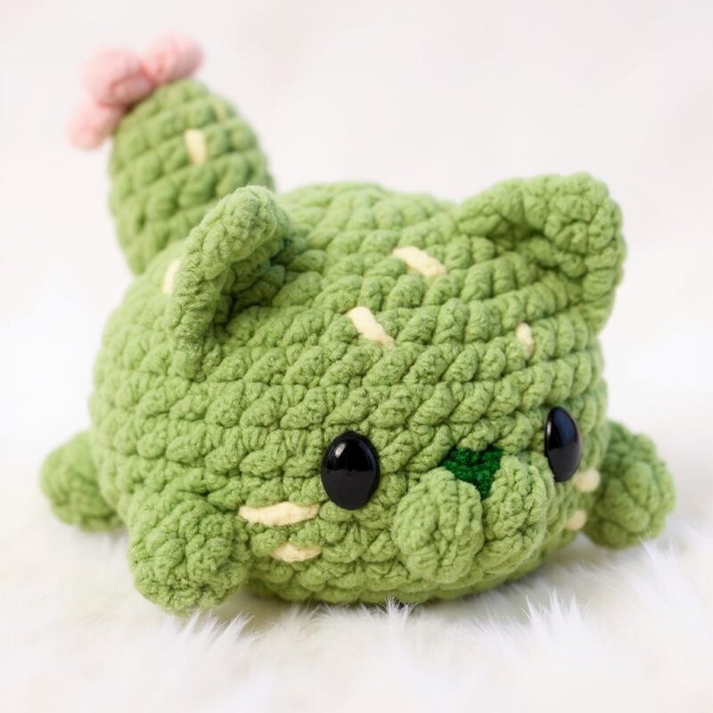 Cactus Cat Amigurumi Crochet Pattern - Adorable DIY Stuffed Animal Toy - Instant Download PDF - Image 2
