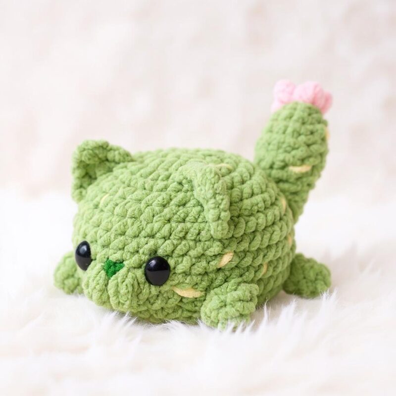 Cactus Cat Amigurumi Crochet Pattern - Adorable DIY Stuffed Animal Toy - Instant Download PDF - Image 3