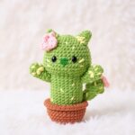 Cactus Cat Amigurumi Crochet Pattern - Adorable DIY Stuffed Animal Toy - Instant Download PDF
