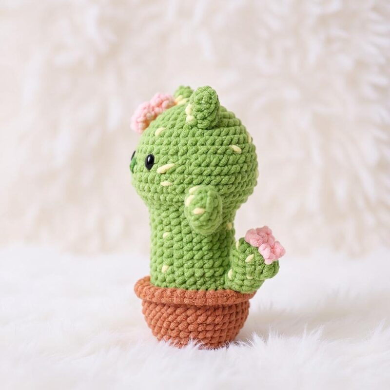 Cactus Cat Amigurumi Crochet Pattern - Adorable DIY Stuffed Animal Toy - Instant Download PDF - Image 3