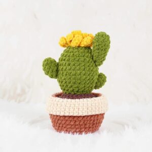 Cactus Amigurumi Crochet Pattern - Adorable DIY Potted Plant - Instant Download PDF