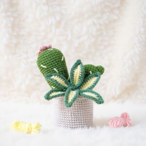 Sweetie Cactus Amigurumi Crochet Pattern - Adorable DIY Potted Plant Toy - Instant Download PDF