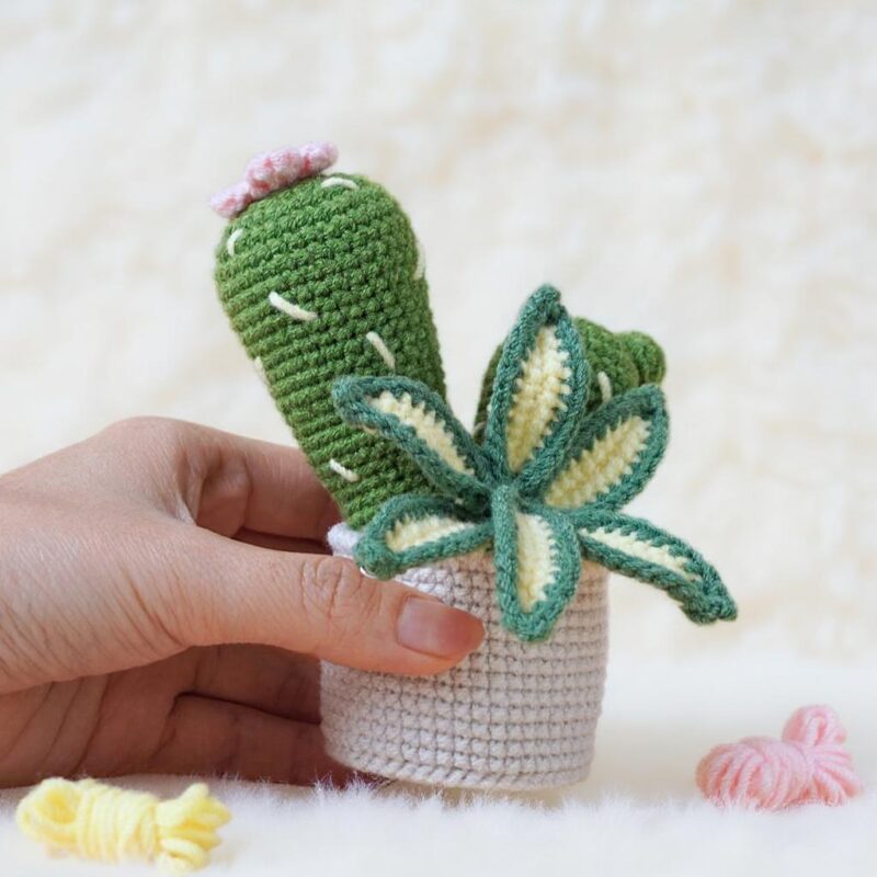 Sweetie Cactus Amigurumi Crochet Pattern - Adorable DIY Potted Plant Toy - Instant Download PDF - Image 3