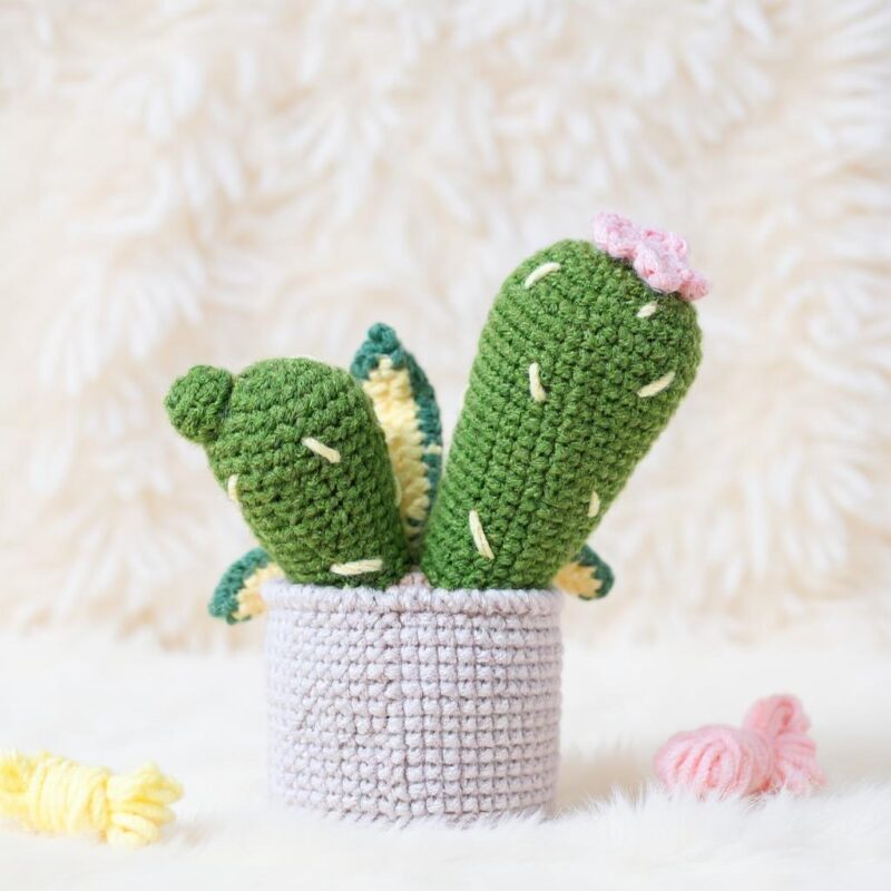 Sweetie Cactus Amigurumi Crochet Pattern - Adorable DIY Potted Plant Toy - Instant Download PDF - Image 5