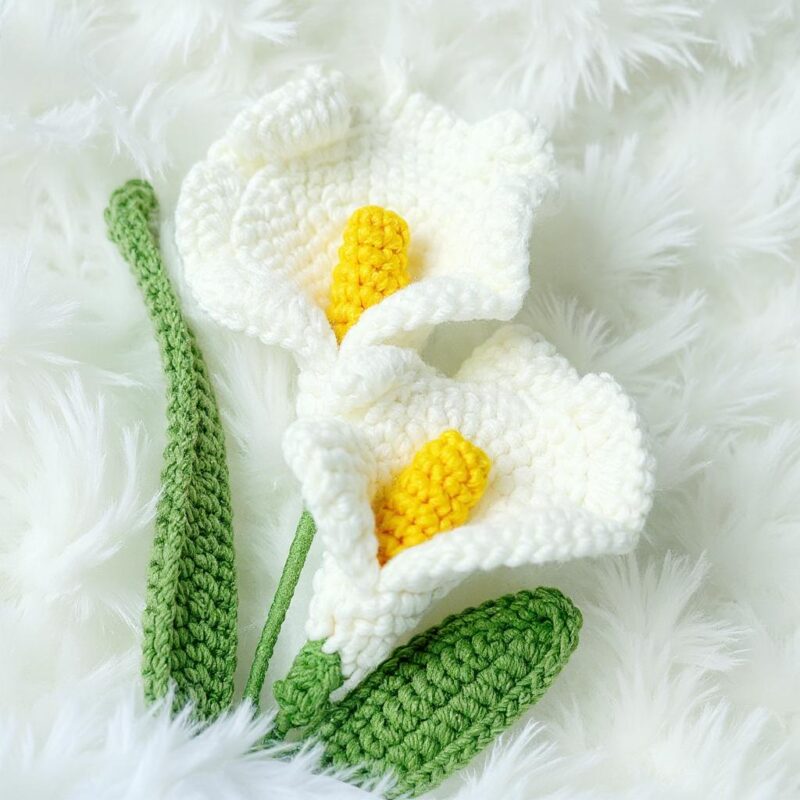 Calla Lily Flowers Crochet Pattern - Elegant DIY Flower Bouquet & Decor - Instant Download PDF - Image 3