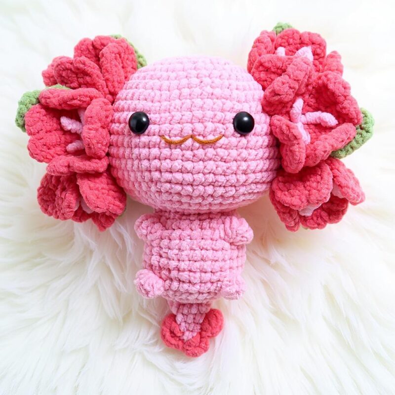 Camellia the Axolotl Amigurumi Crochet Pattern - Adorable DIY Stuffed Animal Toy - Instant Download PDF - Image 2