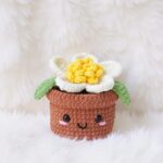 Camellia Flower Pot Amigurumi Crochet Pattern - Charming DIY Potted Plant - Instant Download PDF