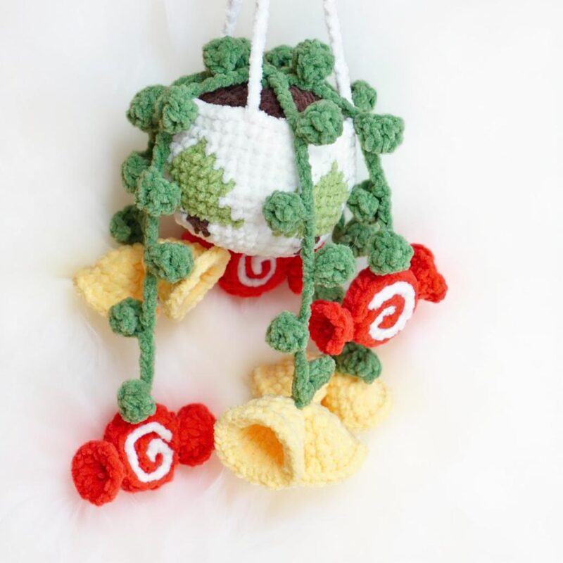 Candy Cane Bell Basket Amigurumi Crochet Pattern - Festive DIY Holiday Decor - Instant Download PDF - Image 3