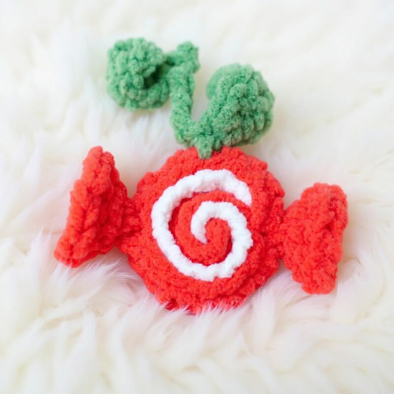 Candy Cane Bell Basket Amigurumi Crochet Pattern - Festive DIY Holiday Decor - Instant Download PDF - Image 4