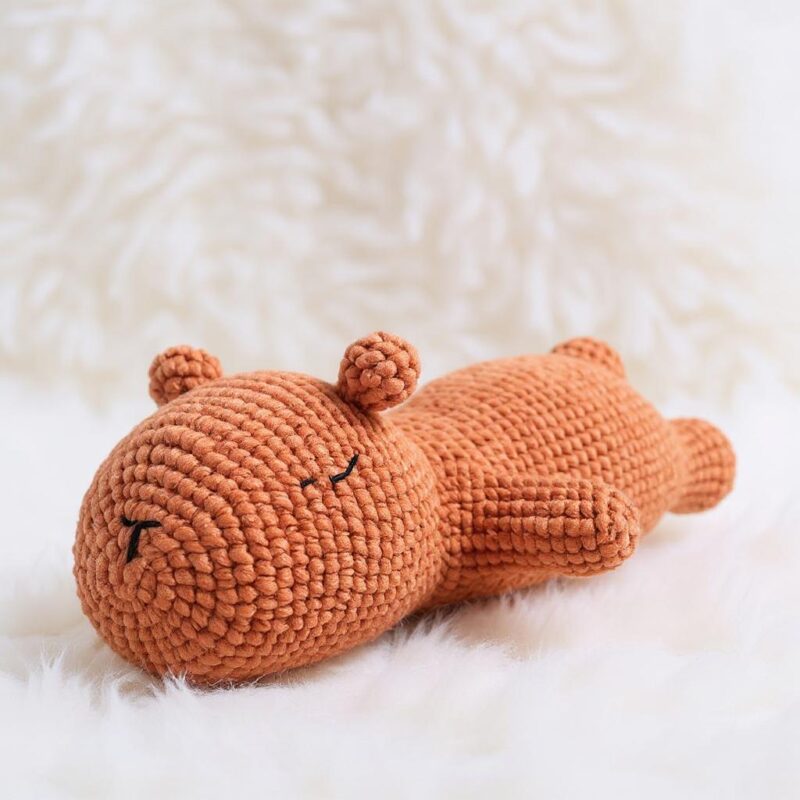 Capybara Amigurumi Crochet Pattern - Adorable DIY Stuffed Animal Toy - Instant Download PDF