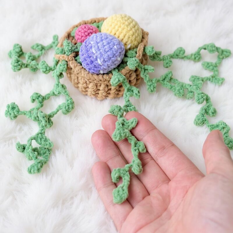 Easter Egg Basket Car Hanger Amigurumi Crochet Pattern - Cute DIY Easter Decor - Instant Download PDF - Image 3