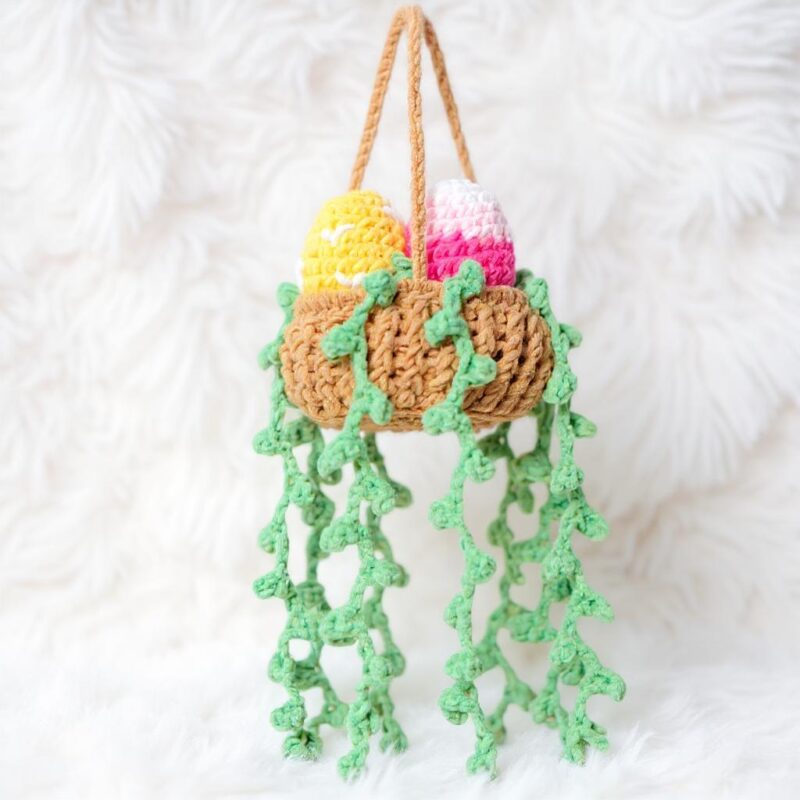 Easter Egg Basket Car Hanger Amigurumi Crochet Pattern - Cute DIY Easter Decor - Instant Download PDF - Image 5