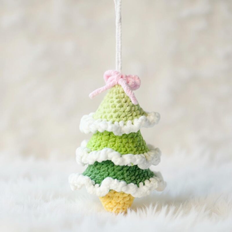 Christmas Tree Amigurumi Crochet Pattern - Festive DIY Car Hanging Ornament - Instant Download PDF - Image 4