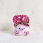 Carnation Cow Pot Amigurumi Crochet Pattern - Adorable DIY Stuffed Animal Toy - Instant Download PDF