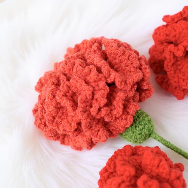 Carnation Flower Amigurumi Crochet Pattern - Beautiful DIY Flower Bouquet - Instant Download PDF - Image 4