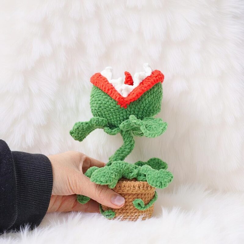 Carnivorous Plant Amigurumi Crochet Pattern - Whimsical DIY Potted Plant - Instant Download PDF - Image 2
