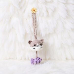 Cat Bookmark Amigurumi Crochet Pattern - Adorable DIY Handmade Bookmark - Instant Download PDF