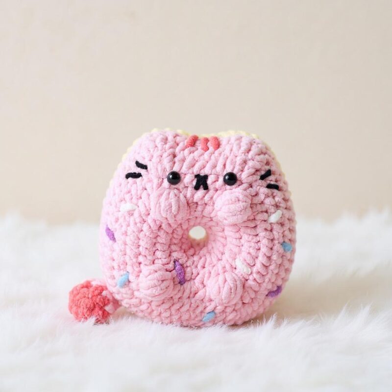 Cat Donut Amigurumi Crochet Pattern - Adorable DIY Stuffed Animal Toy - Instant Download PDF