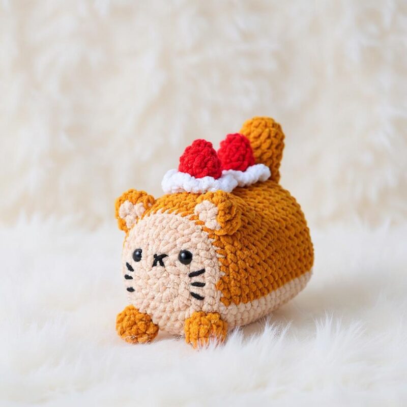 Cat Sandwich Amigurumi Crochet Pattern - Adorable DIY Stuffed Animal Toy - Instant Download PDF