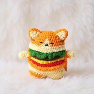Catburger Amigurumi Crochet Pattern - Adorable DIY Stuffed Animal Toy - Instant Download PDF