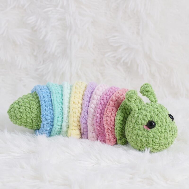 Caterpillar Amigurumi Crochet Pattern - Adorable DIY Stuffed Animal Toy - Instant Download PDF