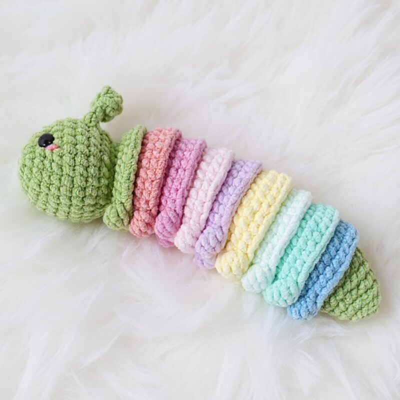 Caterpillar Amigurumi Crochet Pattern - Adorable DIY Stuffed Animal Toy - Instant Download PDF - Image 4