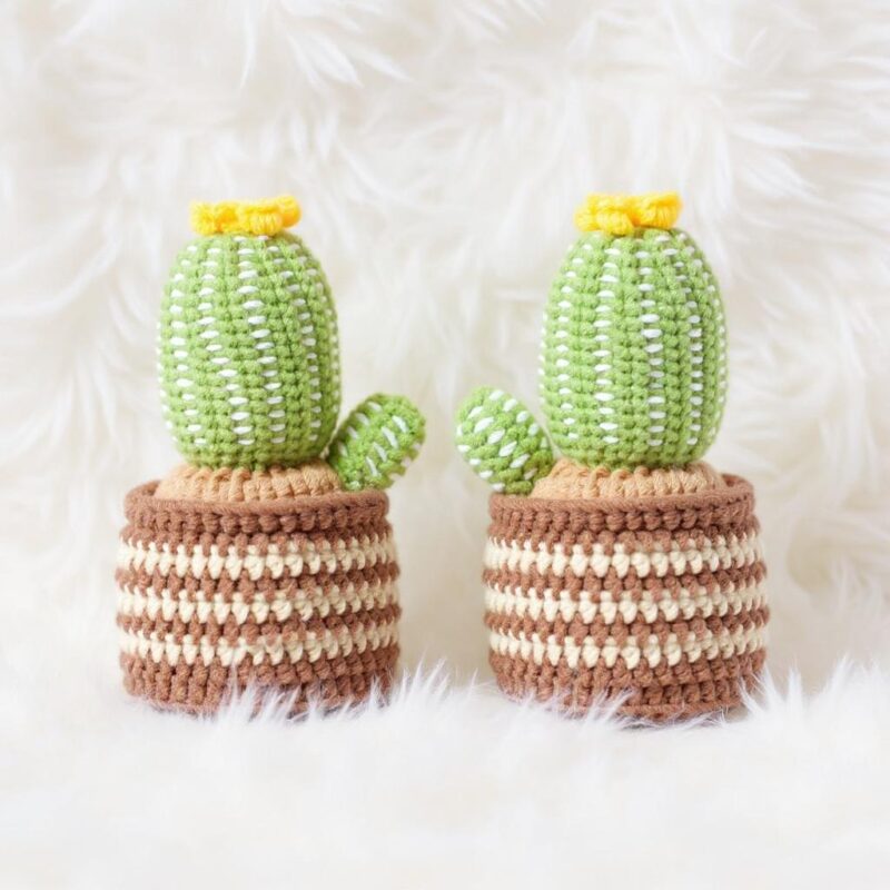 Cactus Pot Amigurumi Crochet Pattern - Adorable DIY Potted Plant Decor - Instant Download PDF - Image 3