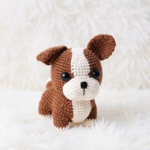 Bulldog Amigurumi Crochet Pattern - Charming DIY Stuffed Animal Toy - Instant Download PDF