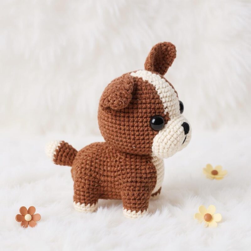 Bulldog Amigurumi Crochet Pattern - Charming DIY Stuffed Animal Toy - Instant Download PDF - Image 3