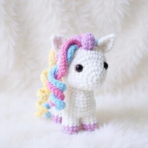 Unicorn Amigurumi Crochet Pattern - Charming DIY Stuffed Animal Toy - Instant Download PDF